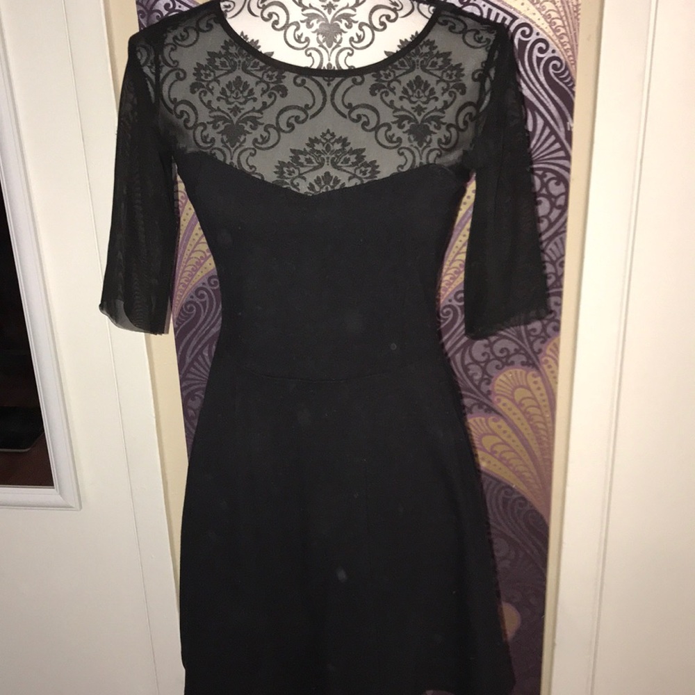 Cute black skater dress